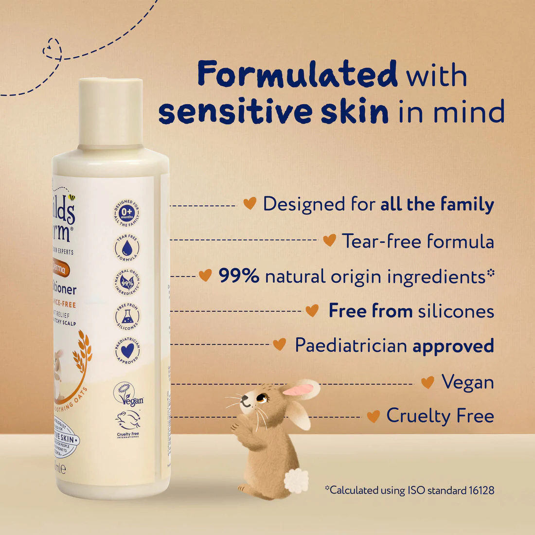 Childs Farm Sensitive Skin Experts Oat Derma Fragrance Free Conditioner 250ml - Image 7