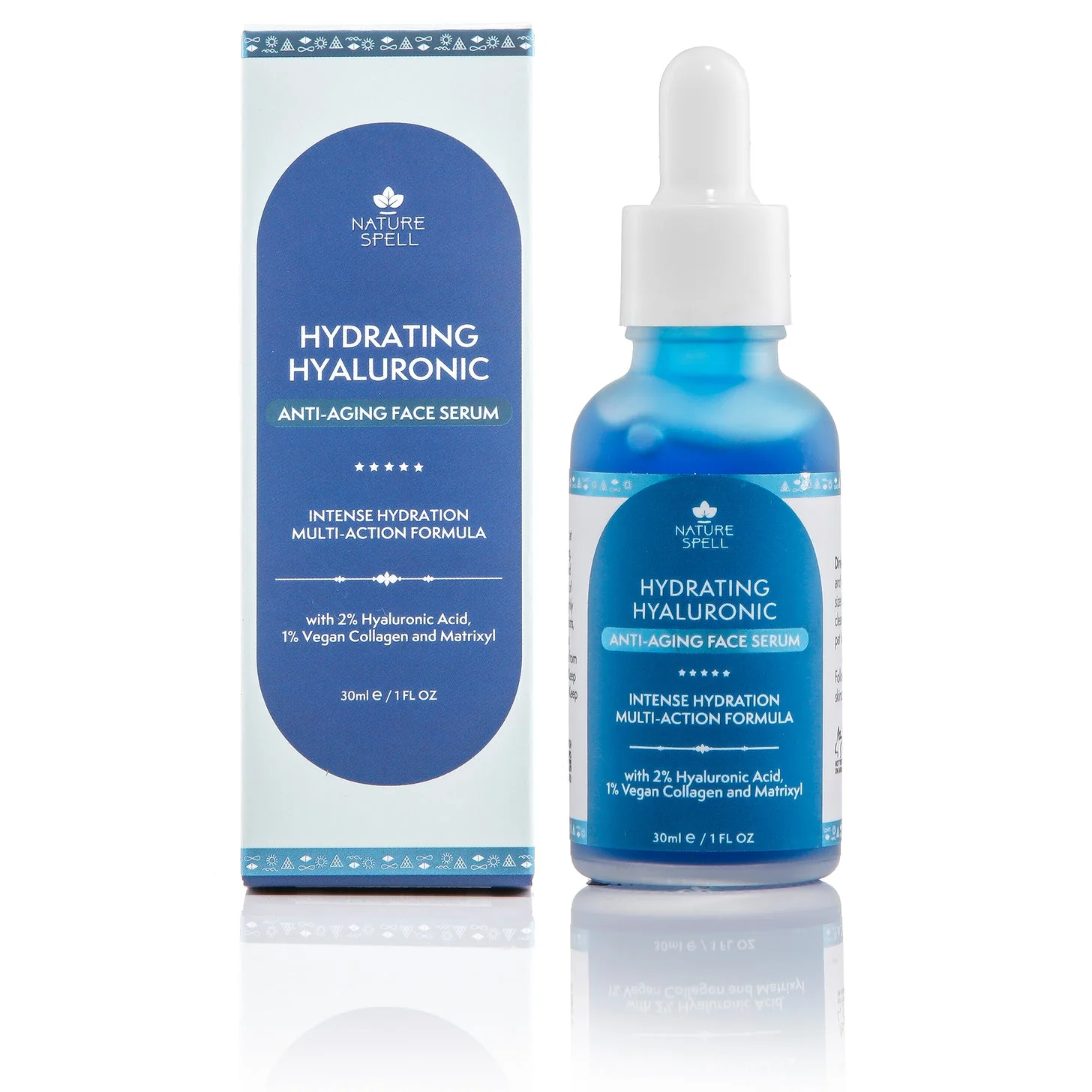 NATURE SPELL 2% Hyaluronic Acid + 1% Vegan Collagen Face Serum 30 ML - Image 5