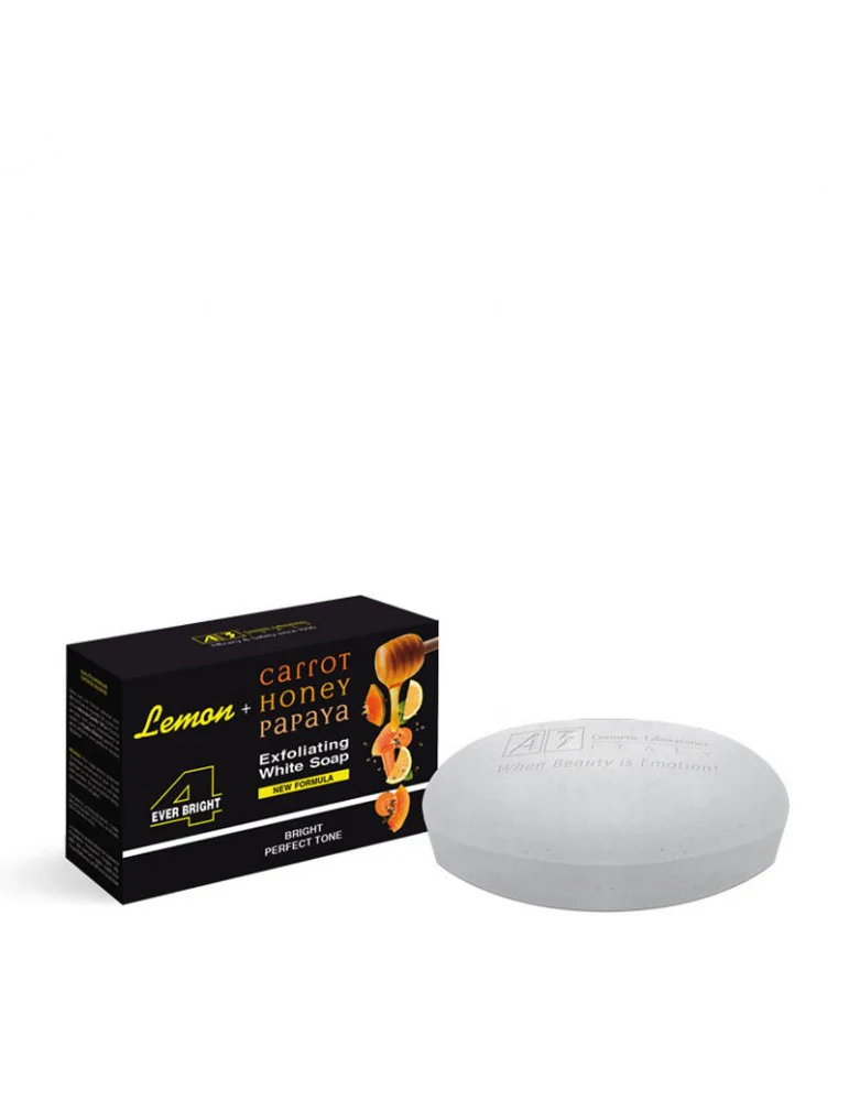 A3 Lemon, Carrot, Honey & Papaya Exfoliating White Soap 200ml
