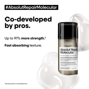 L’Oréal Professionnel Absolut Repair Molecular Leave-In Mask 100ml - Image 3