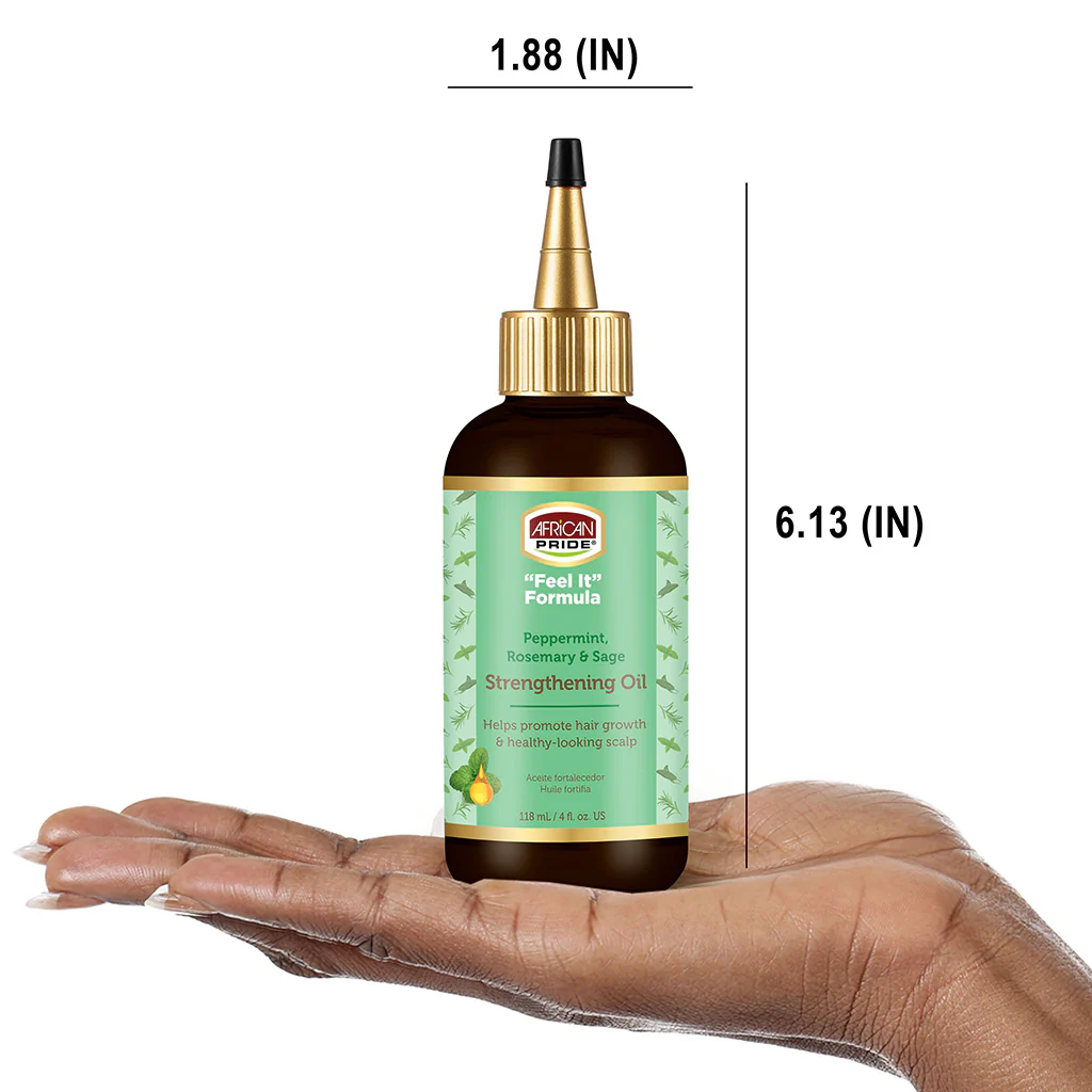 African Pride Feel It Formula Strengthening Oil 118ml/4oz - Image 4
