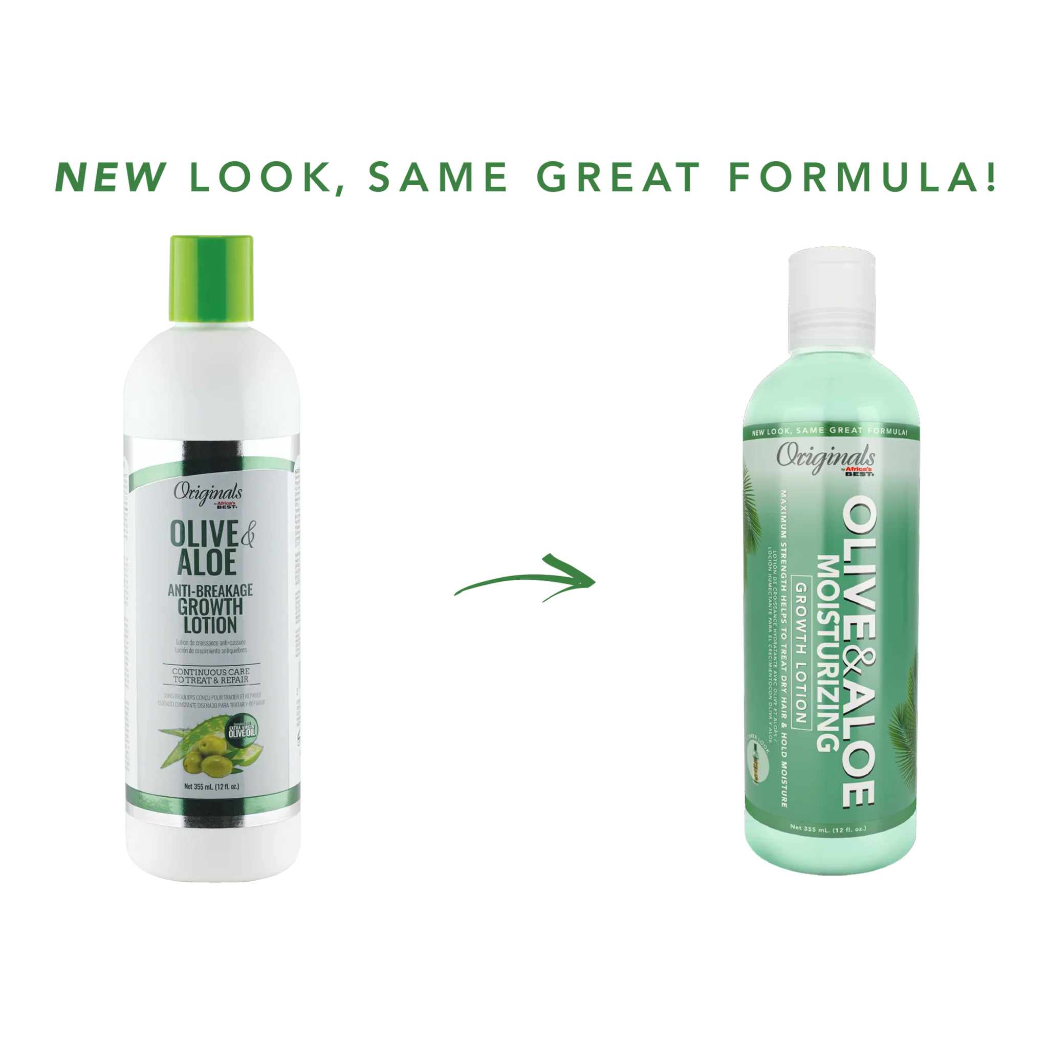 Africa’s Best Olive & Aloe Moisturizing Growth Lotion 355ml/12oz - Image 2
