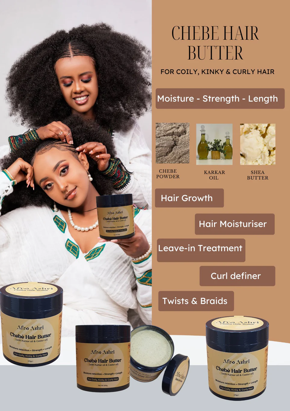Afro Ashri Chebe Hair Butter - Image 2