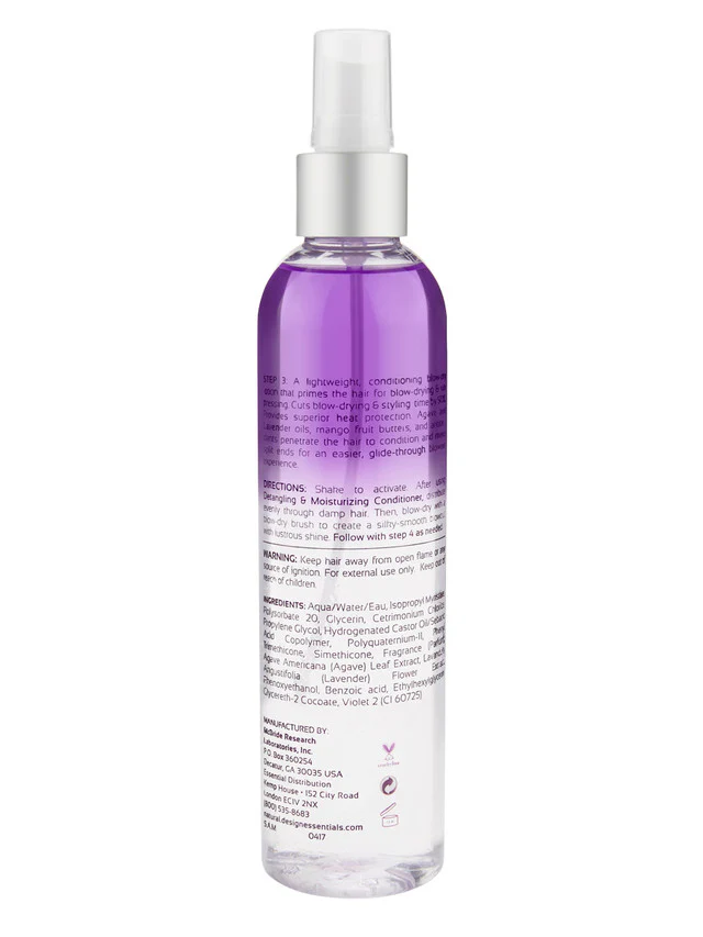 Design Essentials Agave & Lavender Blow-Dry & Styling Primer 227g - Image 2