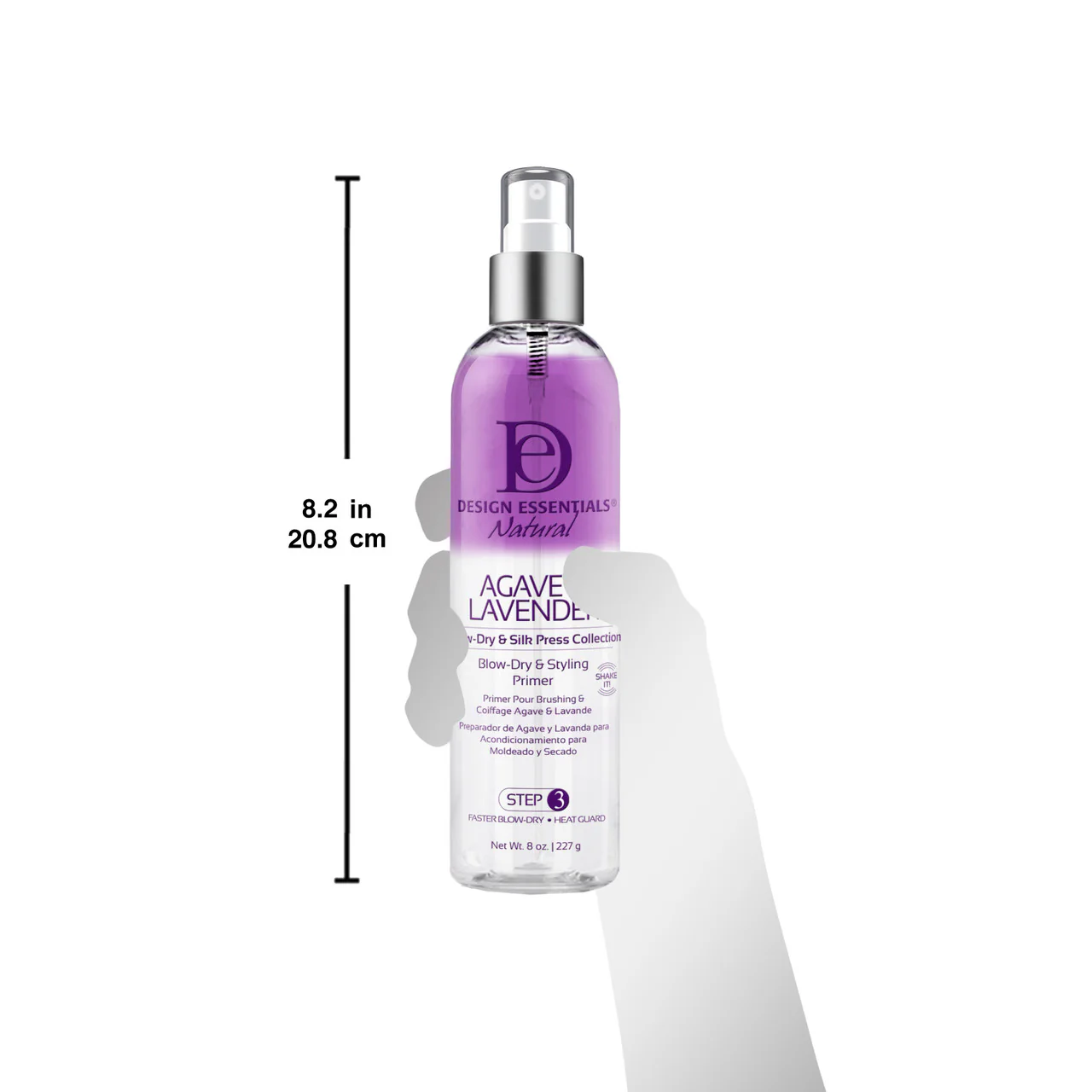 Design Essentials Agave & Lavender Blow-Dry & Styling Primer 227g - Image 3