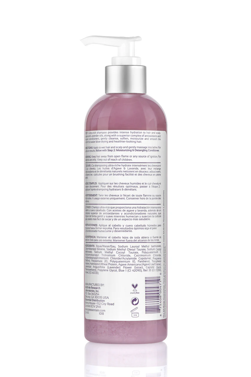 Design Essentials Agave & Lavender Moisturizing & Strengthening Shampoo 340g - Image 2