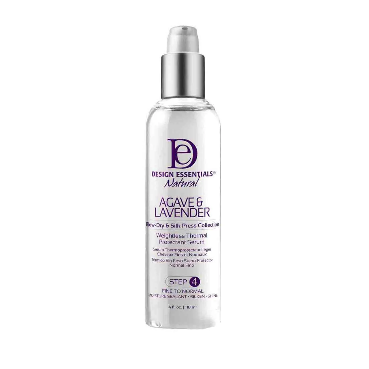 Design Essentials Agave & Lavender Weightless Thermal Protectant Serum 118ml
