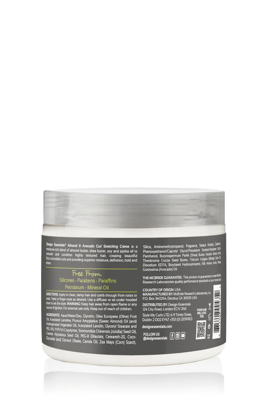 Design Essentials Almond & Avocado Curl Stretching Crème 454g/16oz - Image 2
