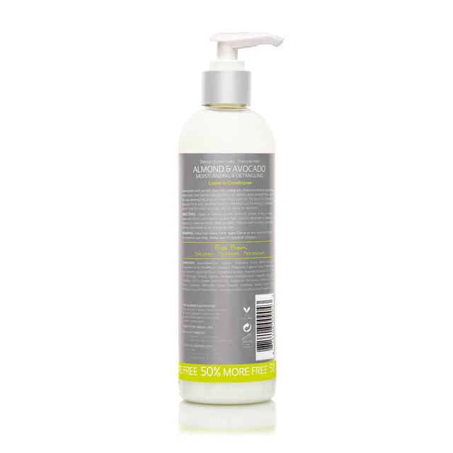 Design Essentials Almond & Avocado Detangling Leave-In Conditioner 350g/12oz - Image 2