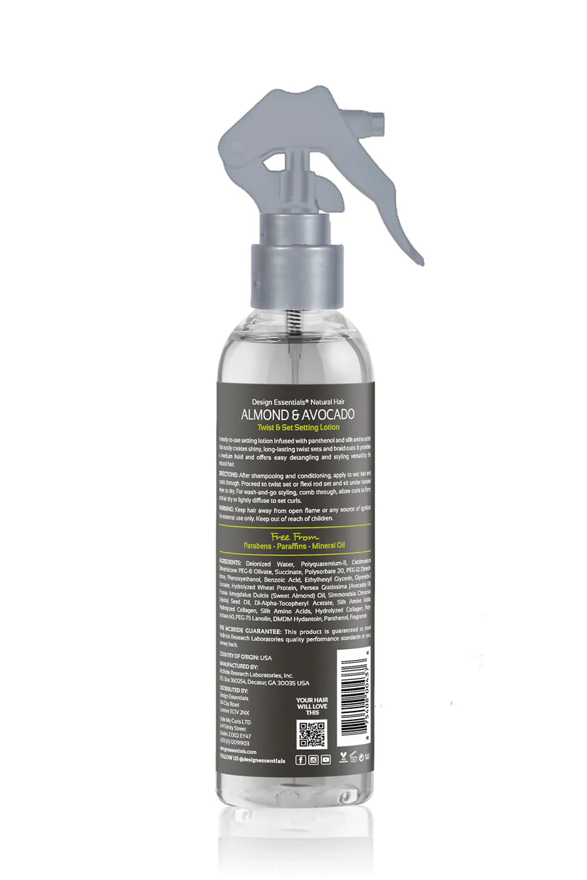 Design Essentials Almond & Avocado Twist & Set Setting Lotion 8oz - Image 3