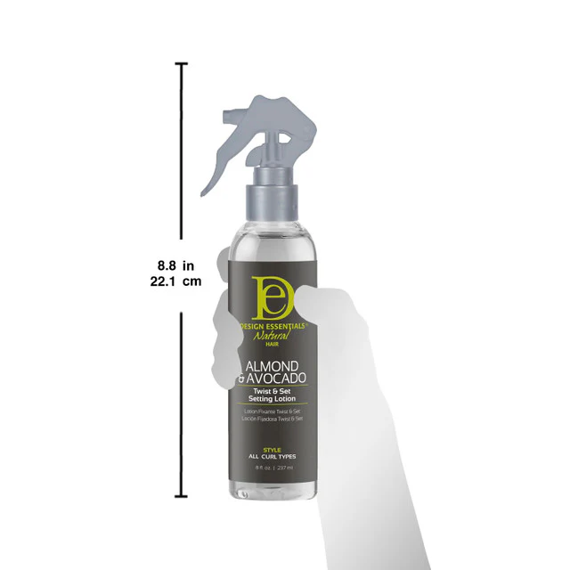 Design Essentials Almond & Avocado Twist & Set Setting Lotion 8oz - Image 4