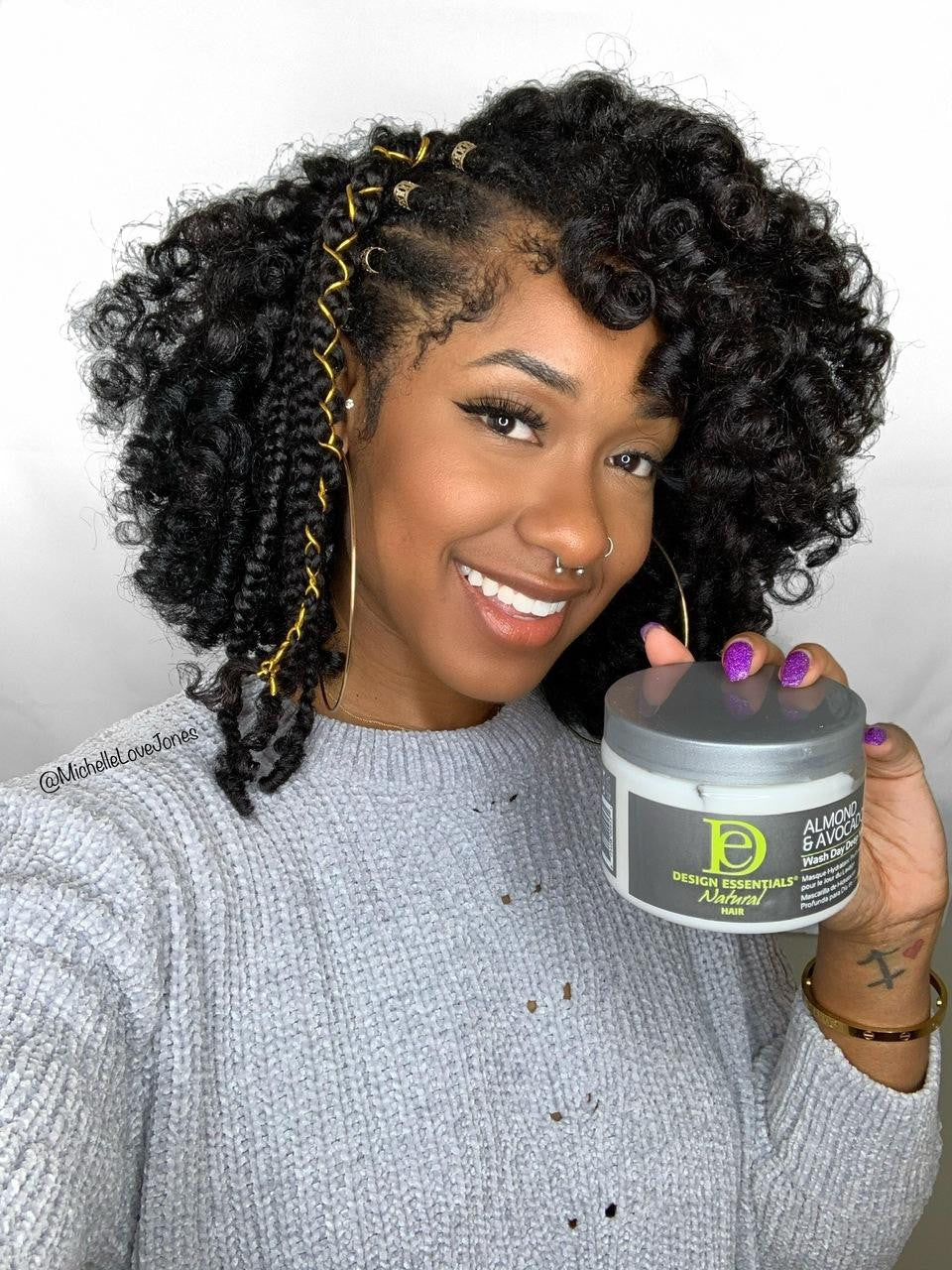 Design Essentials Almond & Avocado Wash Day Deep Moisture Masque 340g/12oz - Image 3