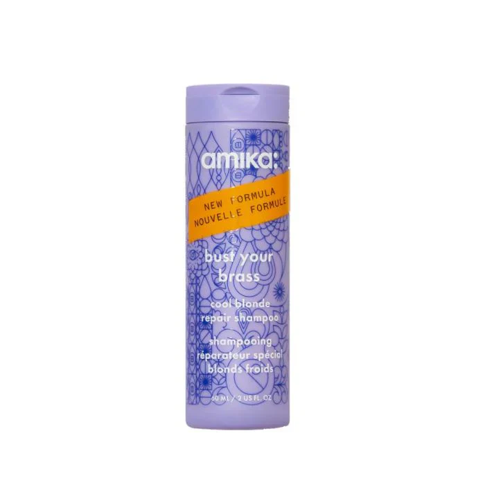 Amika Bust Your Brass Cool Blonde Shampoo 60ml/2oz