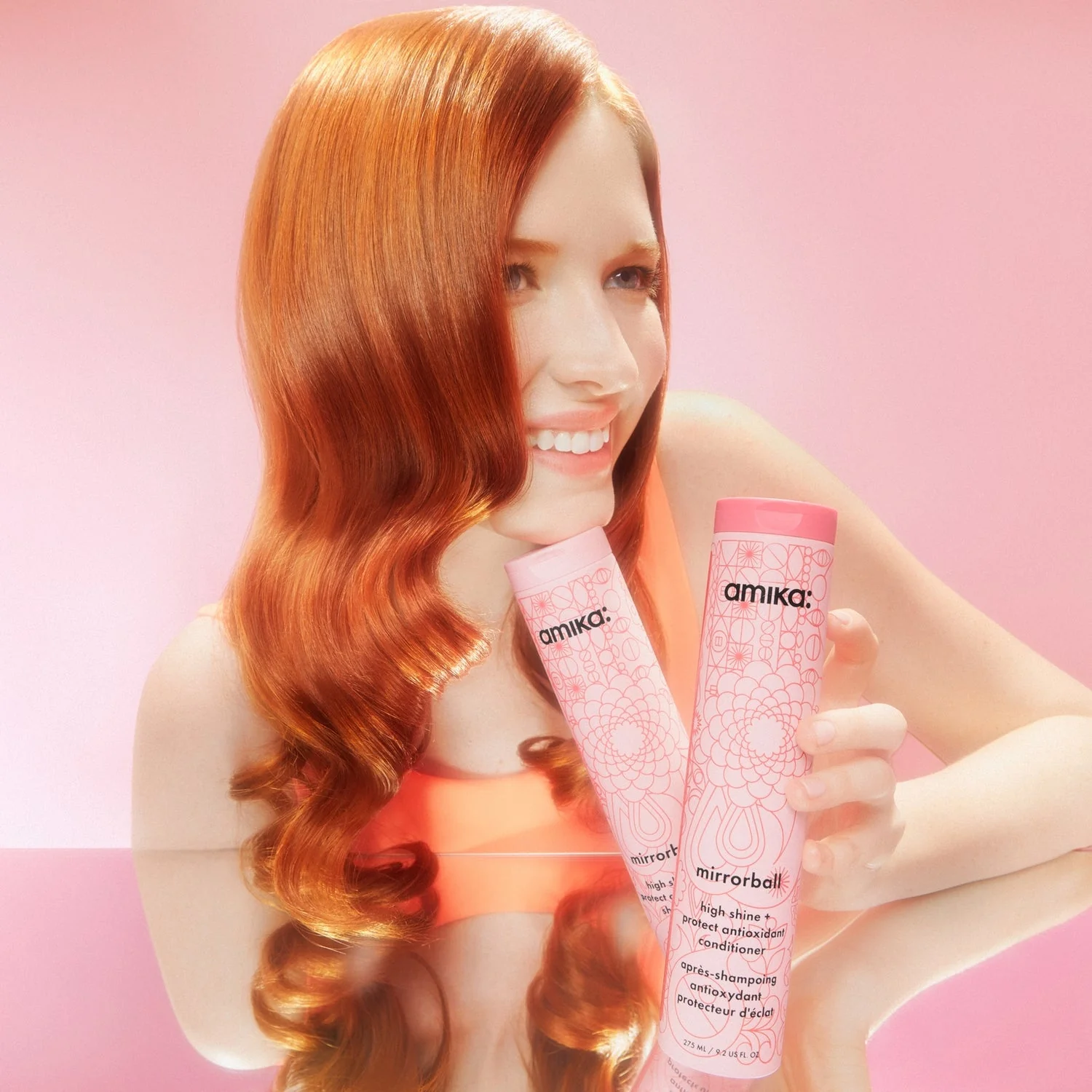 Amika Mirrorball High Shine + Protect Antioxidant Conditioner - Image 4