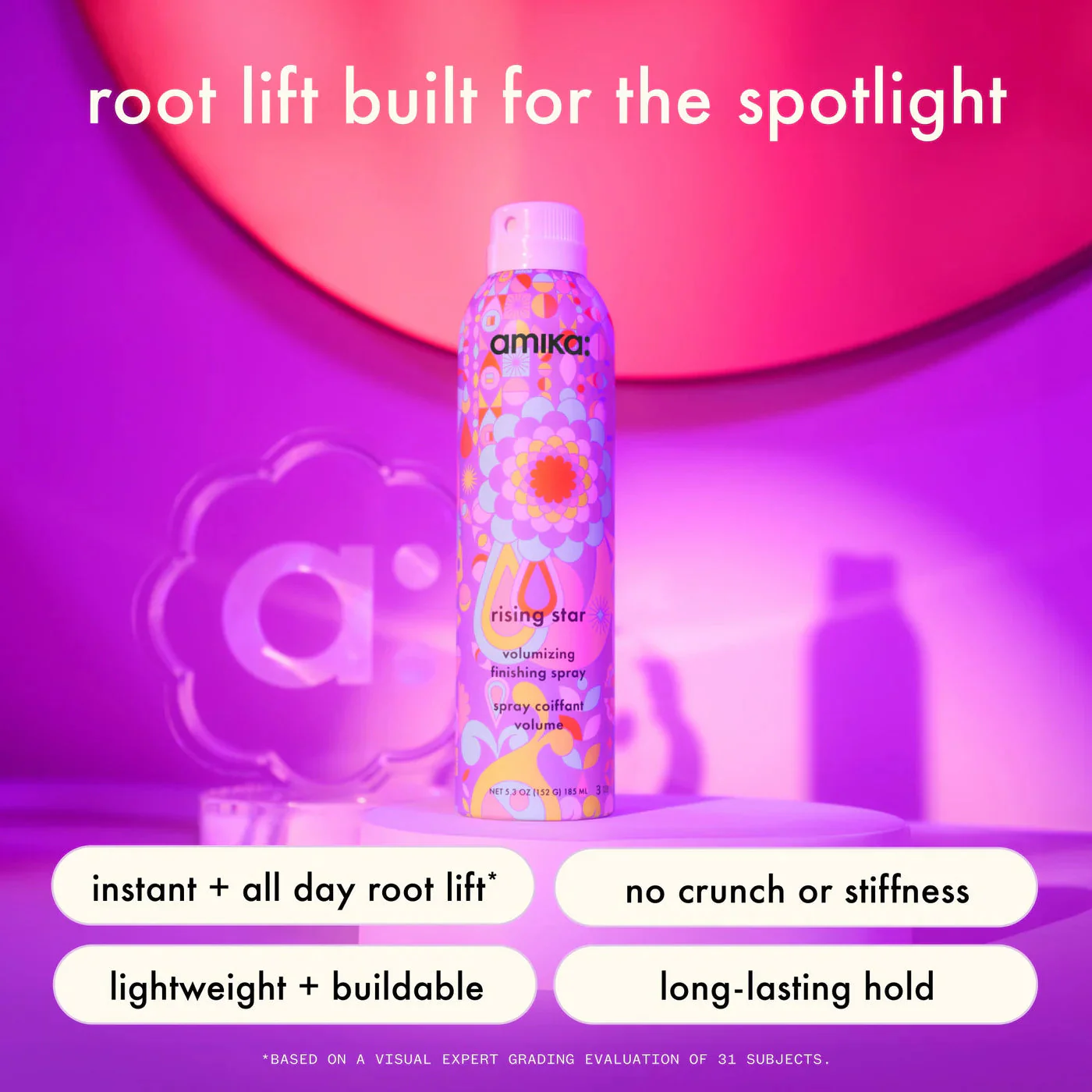 Amika Rising Star Volumizing Finishing Spray 60ml/2oz - Image 7