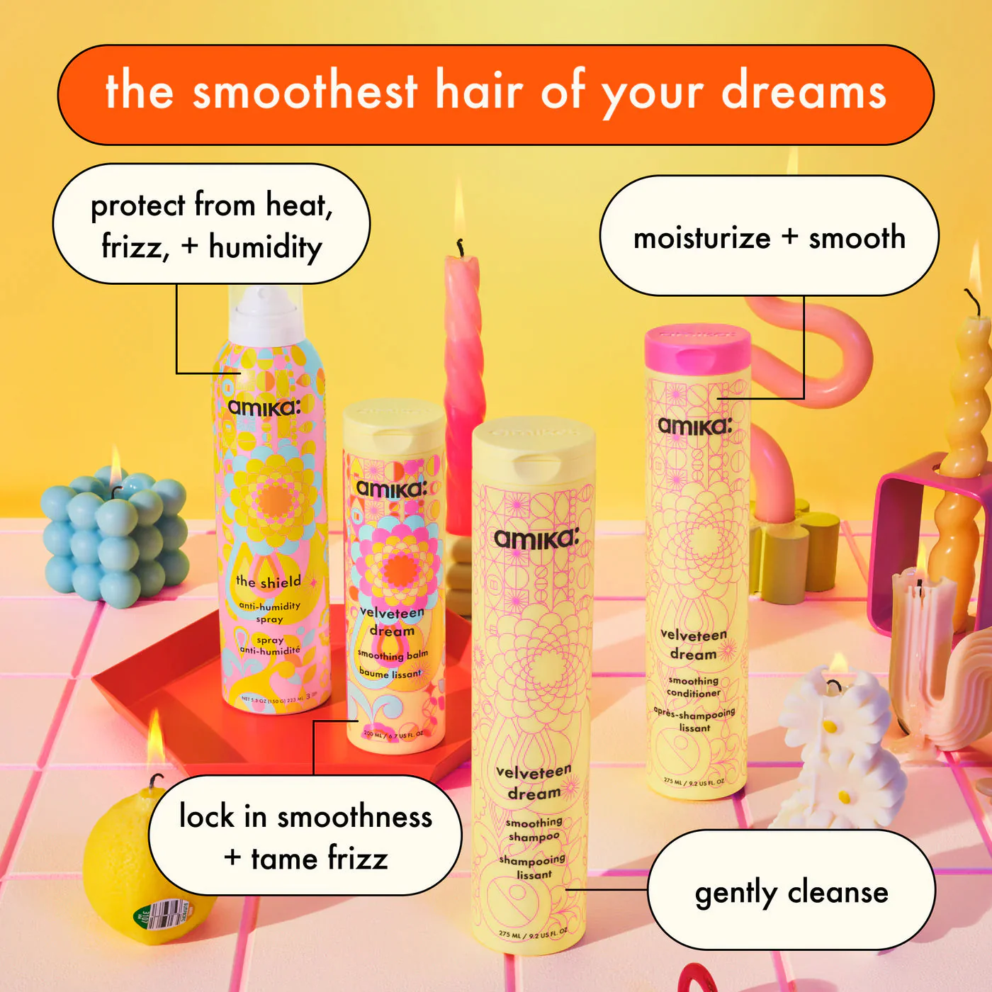 Amika Velveteen Dream Smoothing Conditioner 1000ml/33.8oz - Image 2