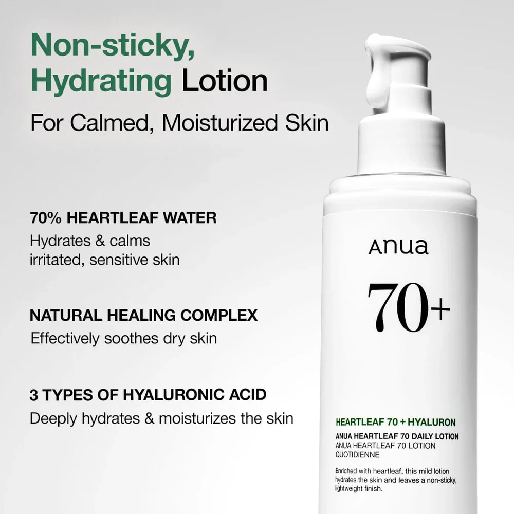 Anua Heartleaf 70 Daily Lotion 200ml/6.76oz - Image 4