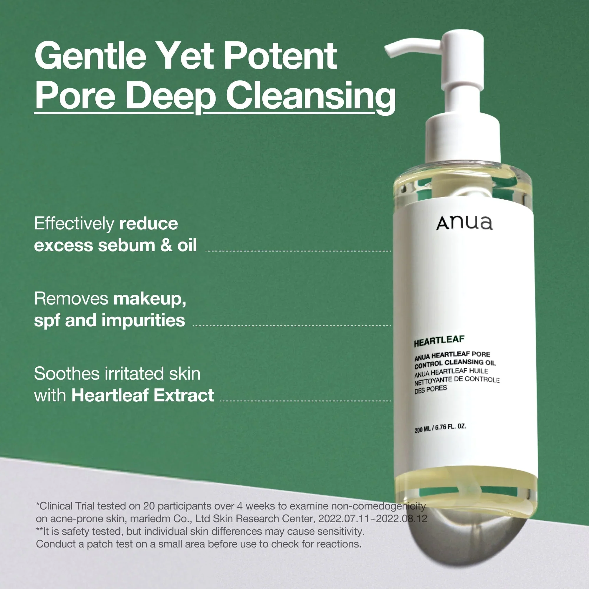 Anua Heartleaf Pore Control Cleansing Oil 200ml/6.76oz - Image 3