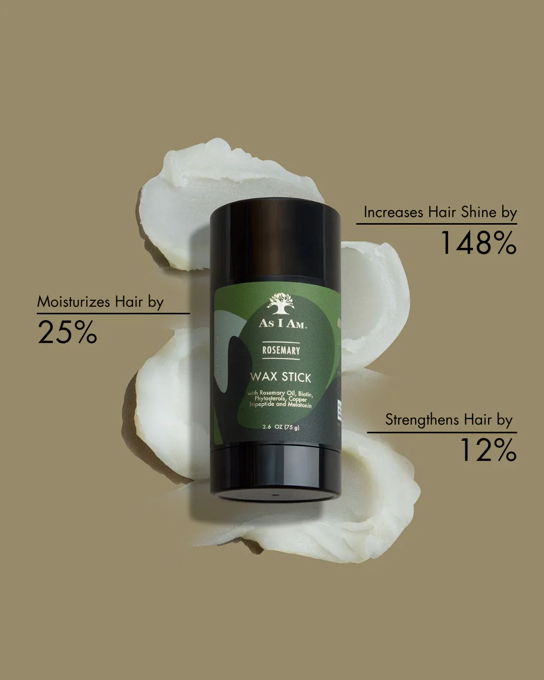 As I Am  Rosemary Hair Wax Stick 75g/2.6oz - Image 3