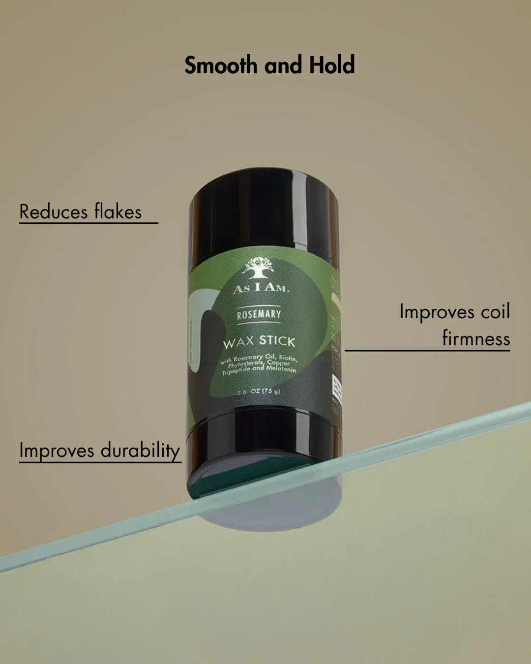 As I Am  Rosemary Hair Wax Stick 75g/2.6oz - Image 4