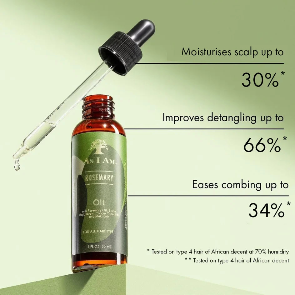 As I Am Rosemary Oil for Scalp & Hair Growth 60ml/2oz - Image 3