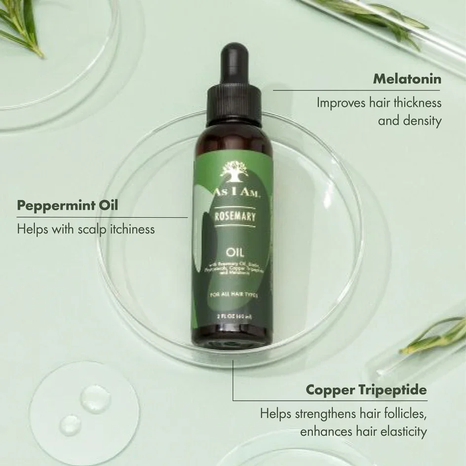 As I Am Rosemary Oil for Scalp & Hair Growth 60ml/2oz - Image 4