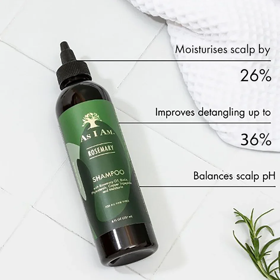 As I Am Rosemary Shampoo 237ml/8oz - Image 3