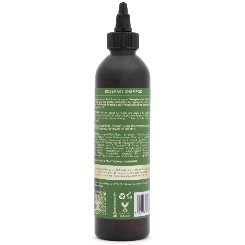 As I Am Rosemary Shampoo 237ml/8oz - Image 6