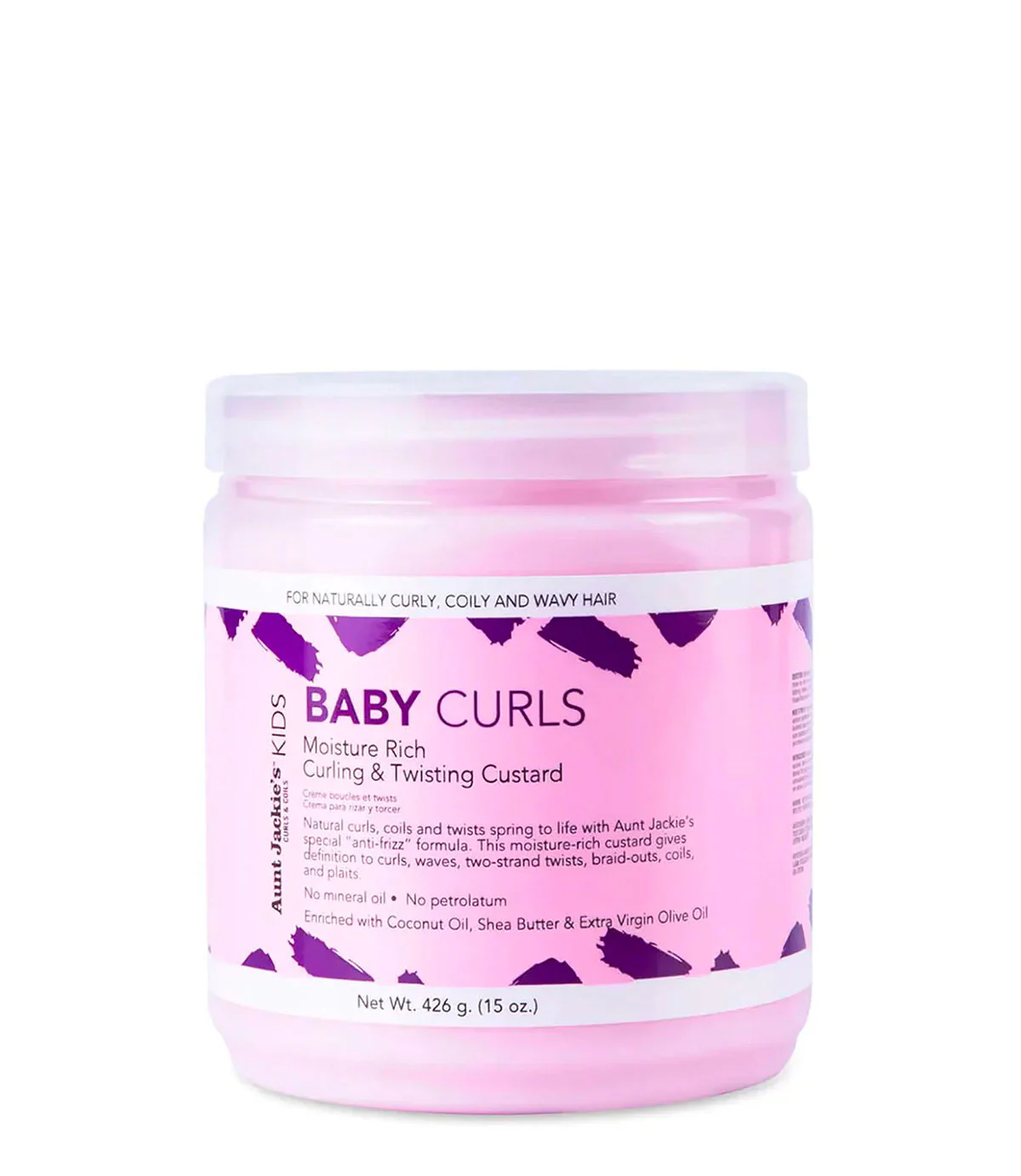 Aunt Jackie's Curls & coils Kids  Baby Curls  Curling & Twisting Custard 426g/15oz - Image 2