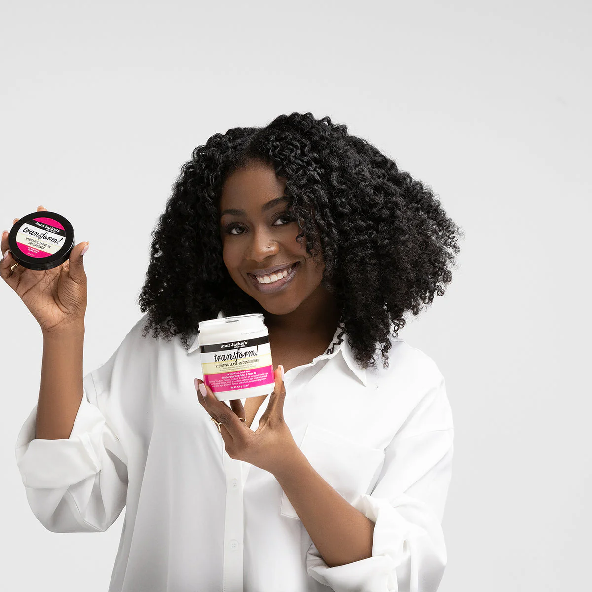 Aunt Jackie's Curls & coils  Transform! Hydrating Leave-in Conditioner 426g/15oz - Image 3