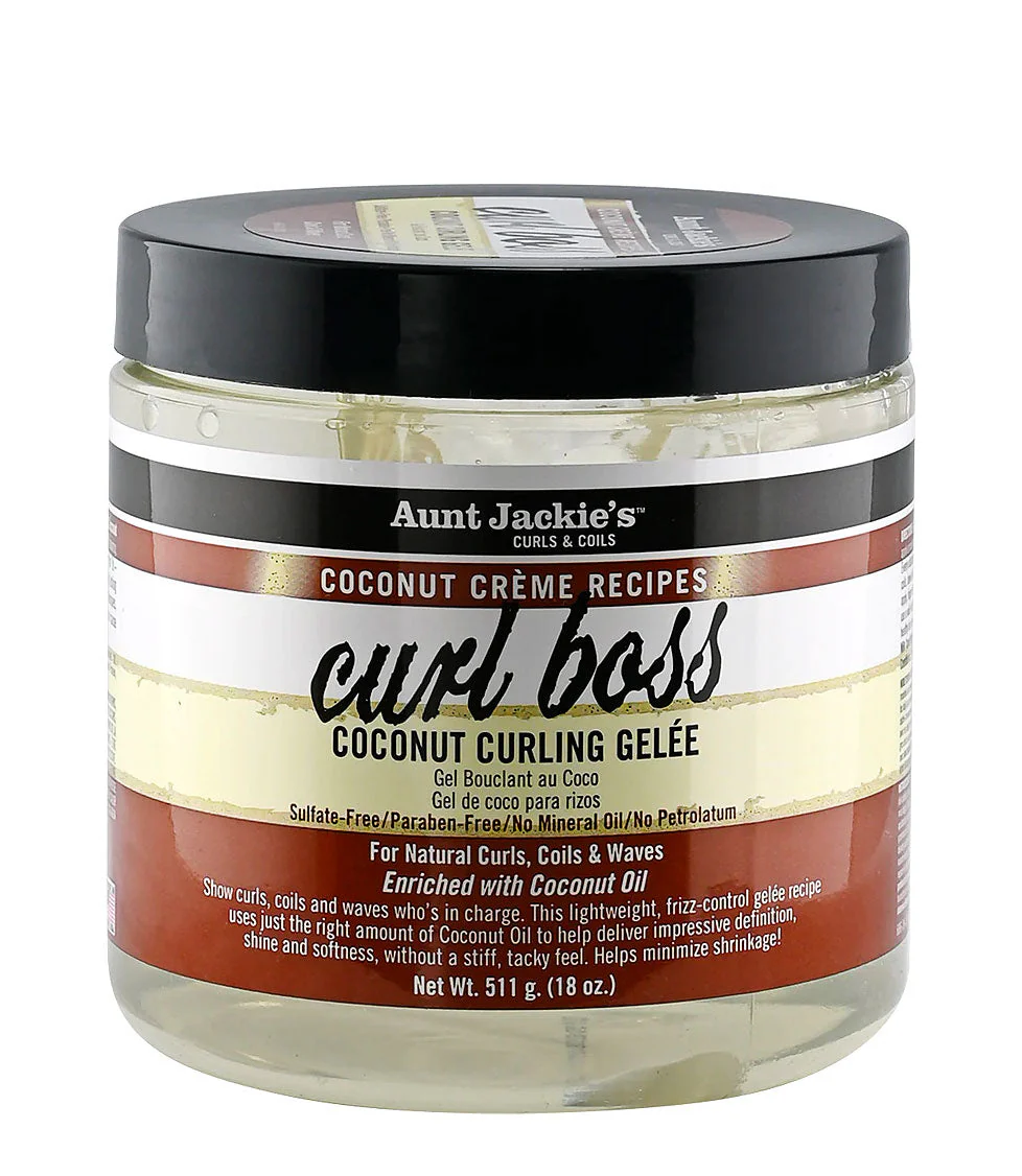 Aunt Jackie's Curls & coils Curl Boss – Coconut Curling Gelée 426g/15oz