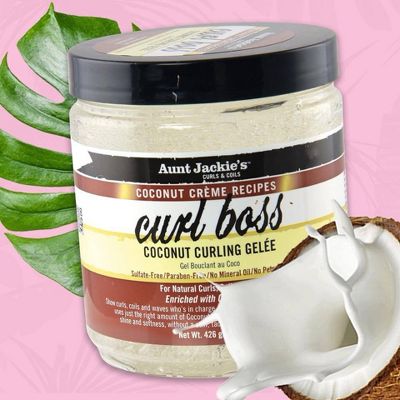 Aunt Jackie's Curls & coils Curl Boss – Coconut Curling Gelée 426g/15oz - Image 2