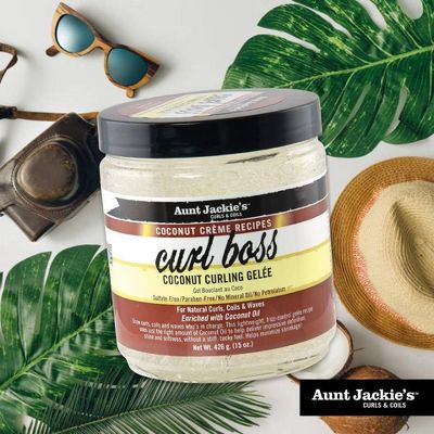 Aunt Jackie's Curls & coils Curl Boss – Coconut Curling Gelée 426g/15oz - Image 3
