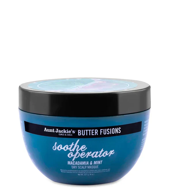 Aunt Jackie's BUTTER FUSIONS Soothe Operator – Macadamia & Mint Dry Scalp Conditioning 8 OZ
