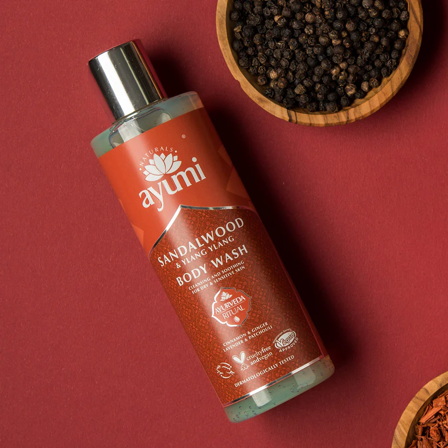 Ayumi Ylang Ylang & Sandalwood Body Wash 250ml - Image 2