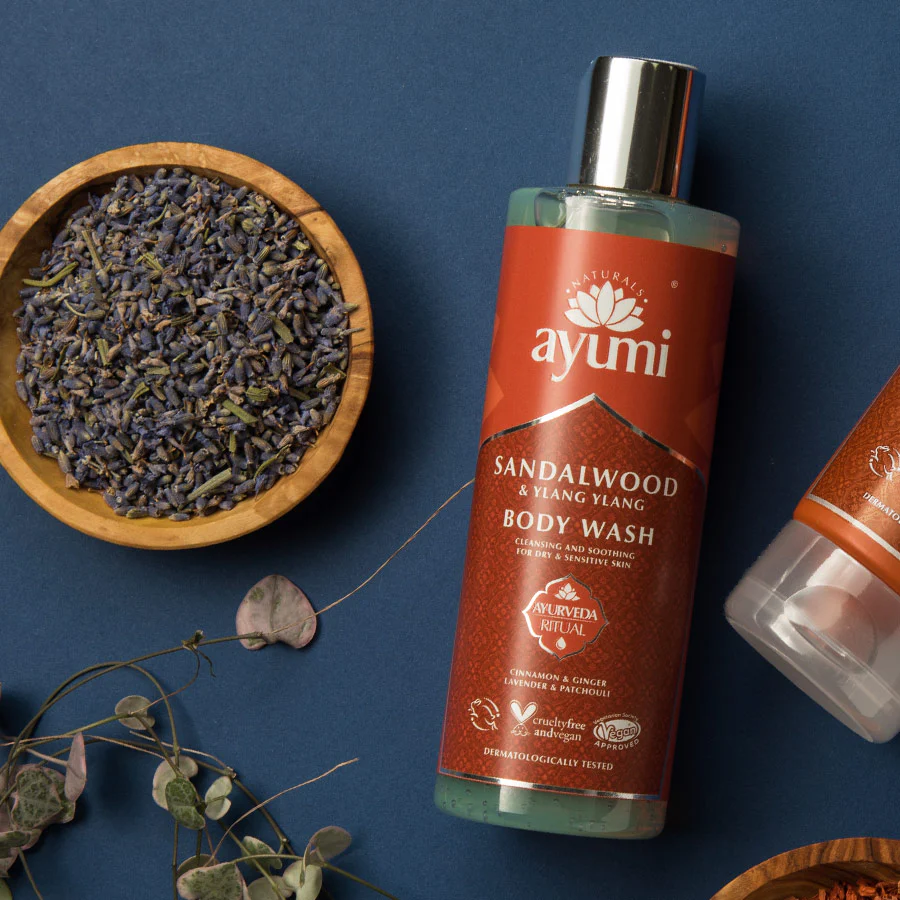 Ayumi Ylang Ylang & Sandalwood Body Wash 250ml - Image 3