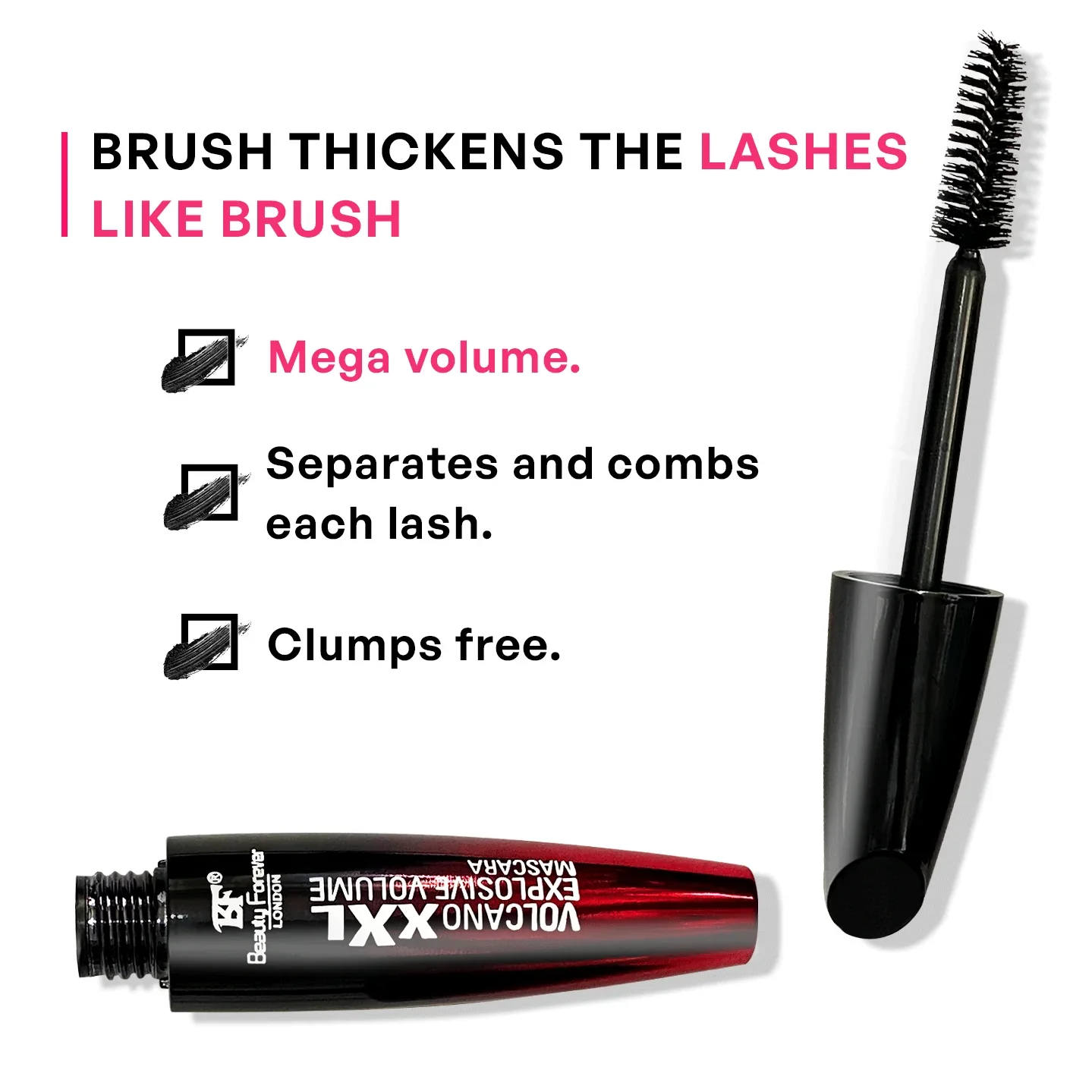 BF Beauty Forever  Volcano XXL Explosive Volume Mascara - Image 3