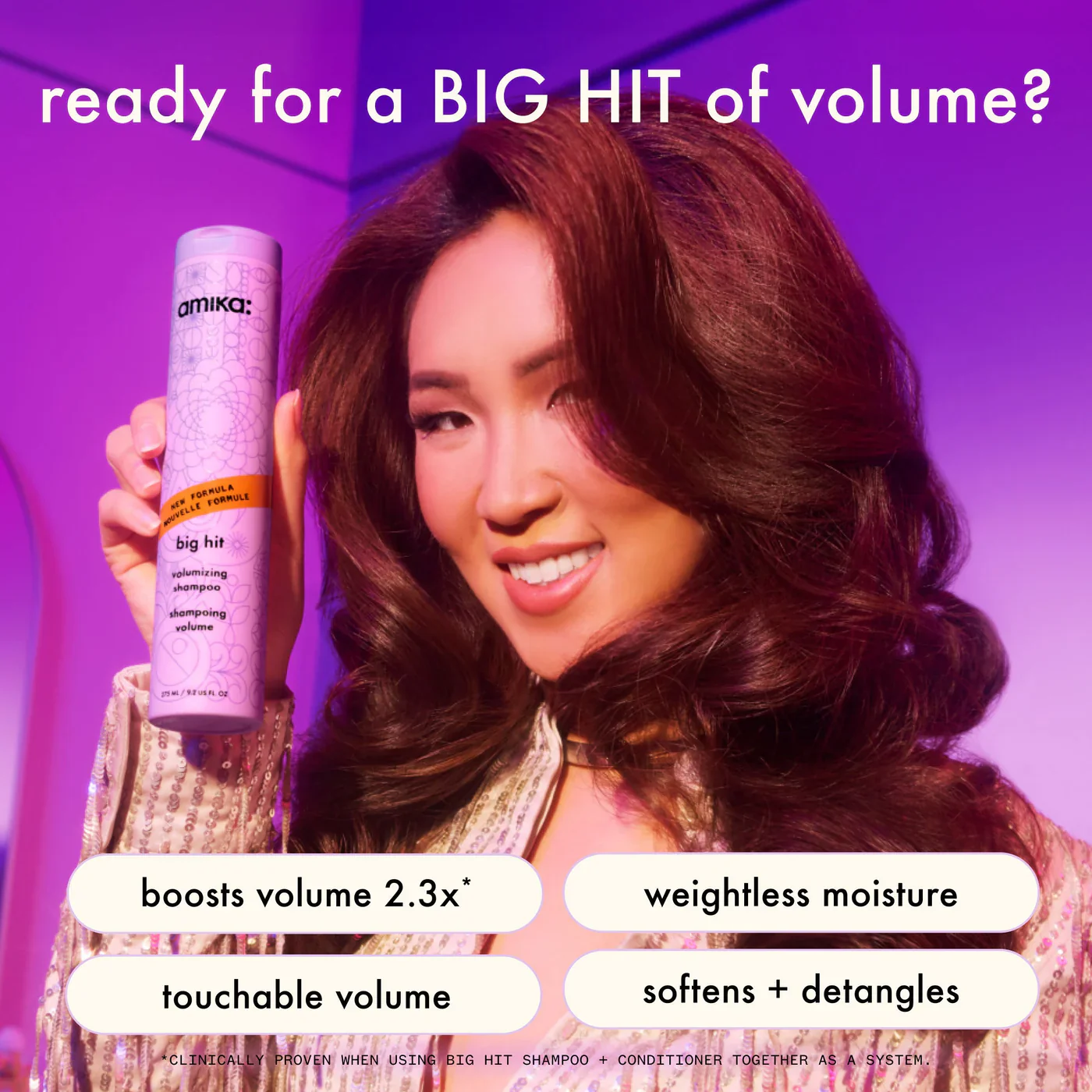 Amika Big Hit Volumizing Shampoo - Image 9