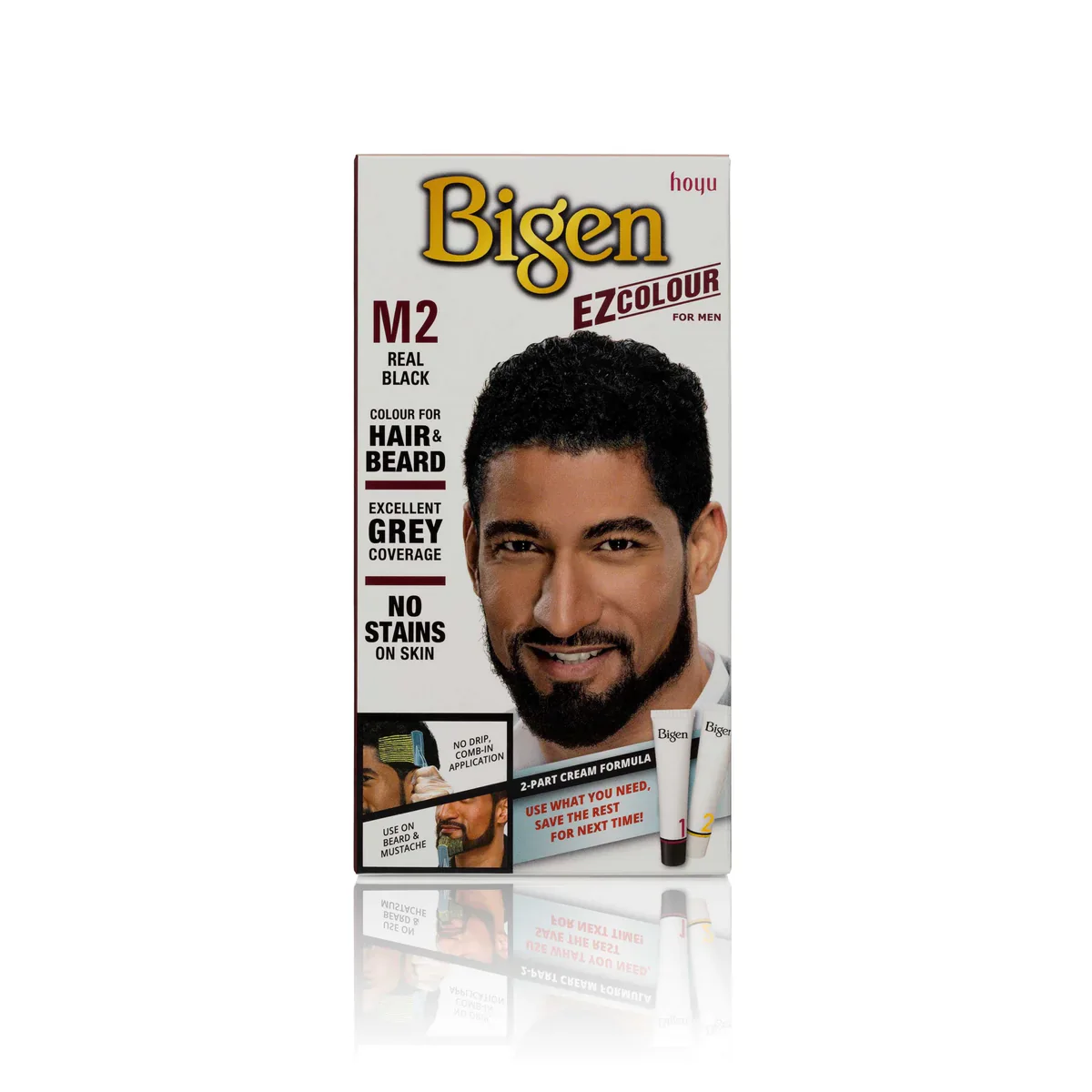 Bigen EZ Hair & Beard Dye M1 Jet Black for Men - Image 4