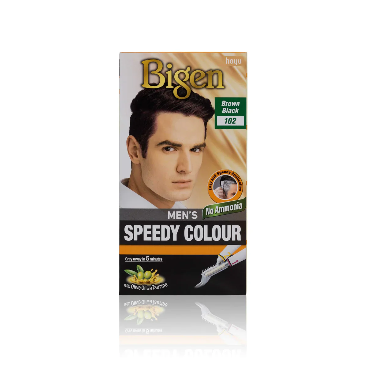 Bigen Men’s Speedy Hair Colour No.100 Real Black - Image 3