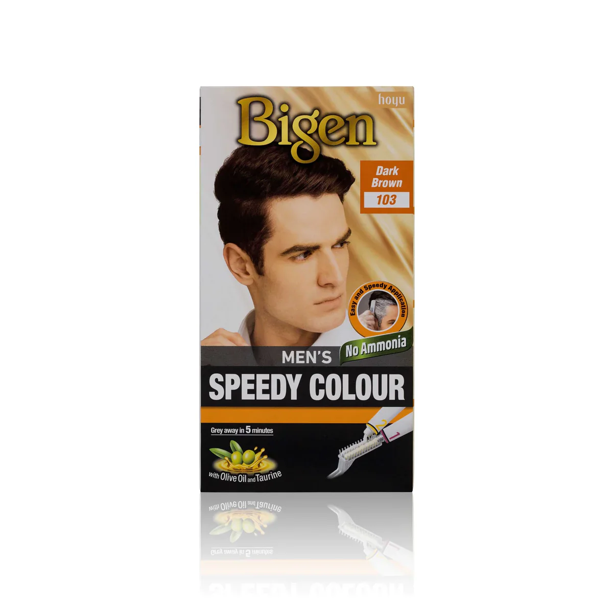 Bigen Men’s Speedy Hair Colour No.100 Real Black - Image 4