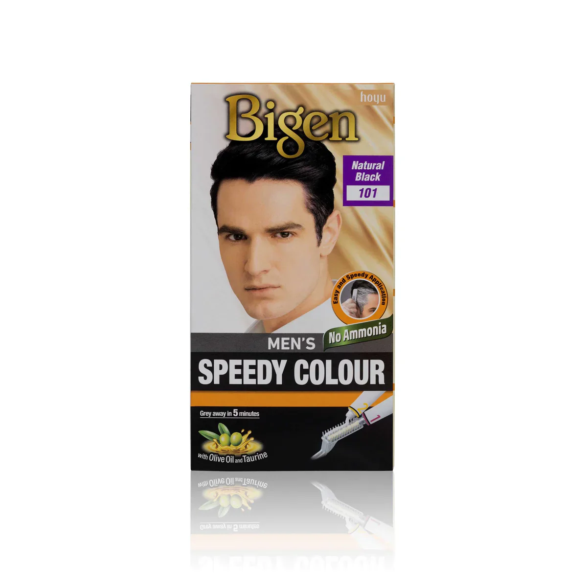 Bigen Men’s Speedy Hair Colour No.100 Real Black - Image 8
