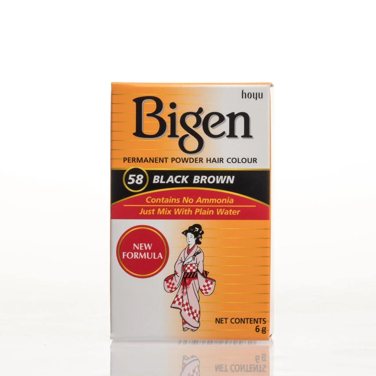 Bigen Permanent Hair Colour Powder No.26 Golden Brown 6g - Image 7