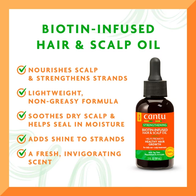 Cantu Biotin-Infused Hair & Scalp Oil 95ml - Image 6