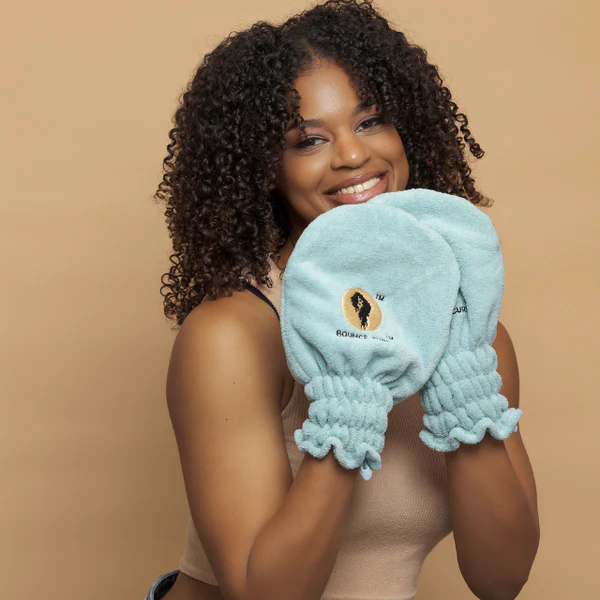 Bounce Curl Hair Drying Mittens - Image 3