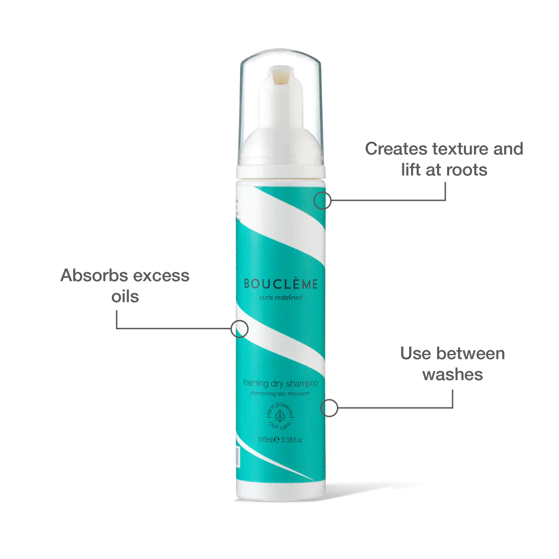 Boucleme Foaming Dry Shampoo 100ml/3.38oz - Image 3
