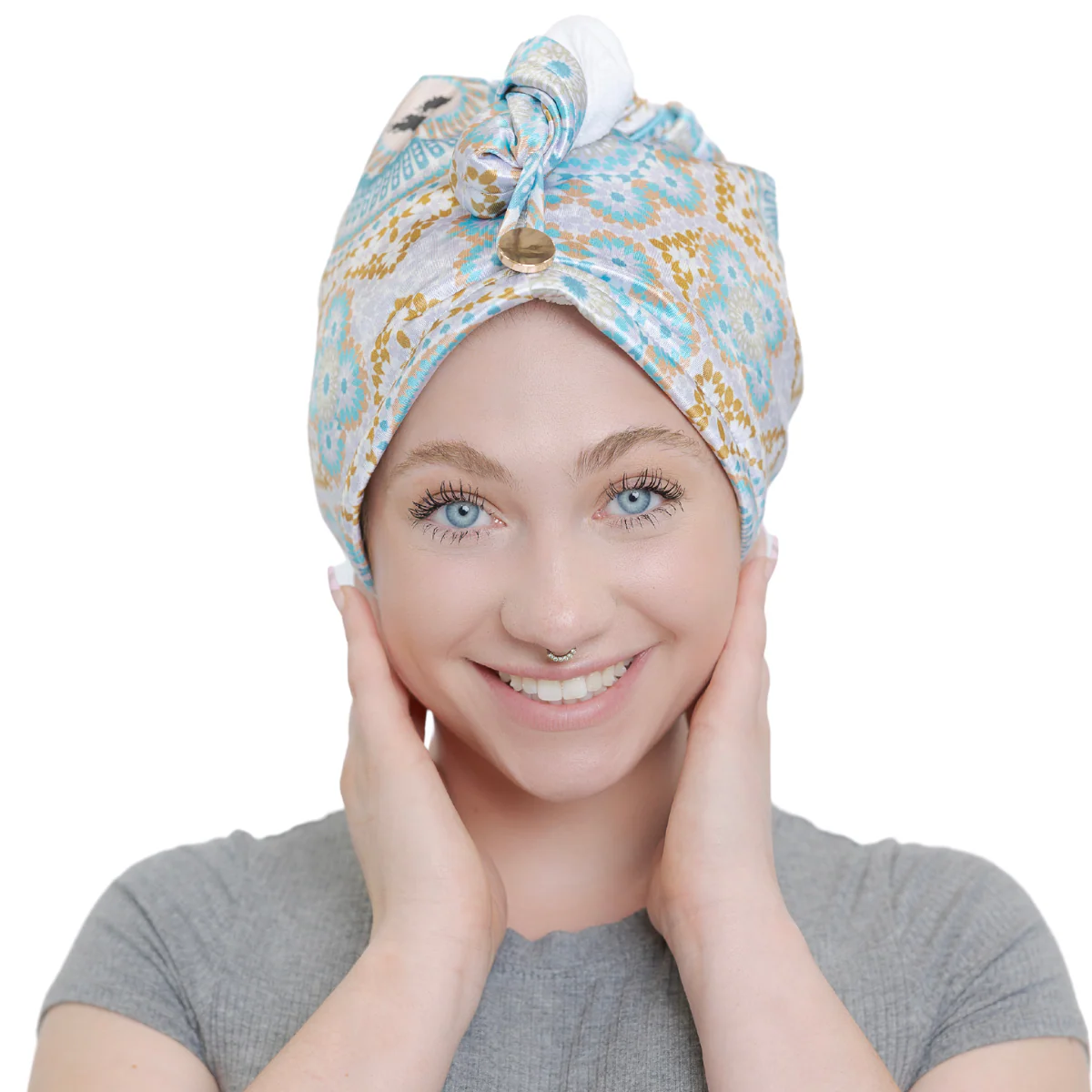 Bounce Curl Satin Microfiber Turban - Image 4