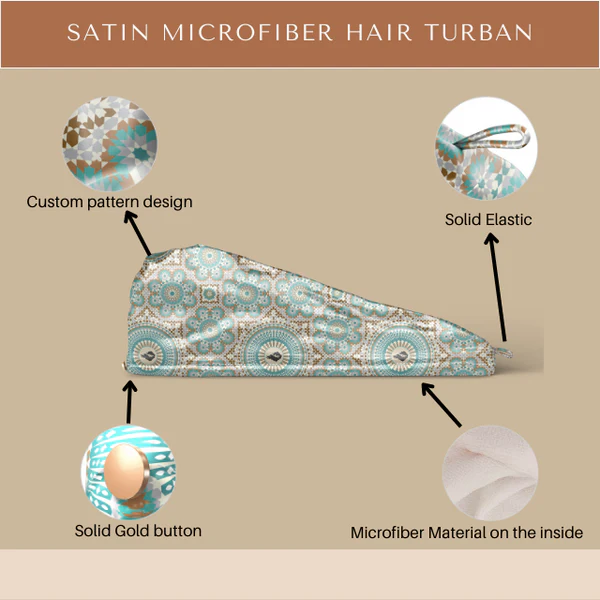 Bounce Curl Satin Microfiber Turban - Image 5