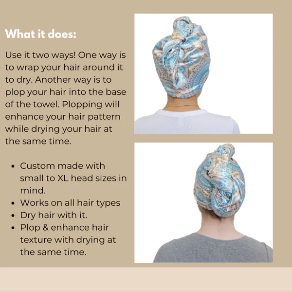 Bounce Curl Satin Microfiber Turban - Image 6