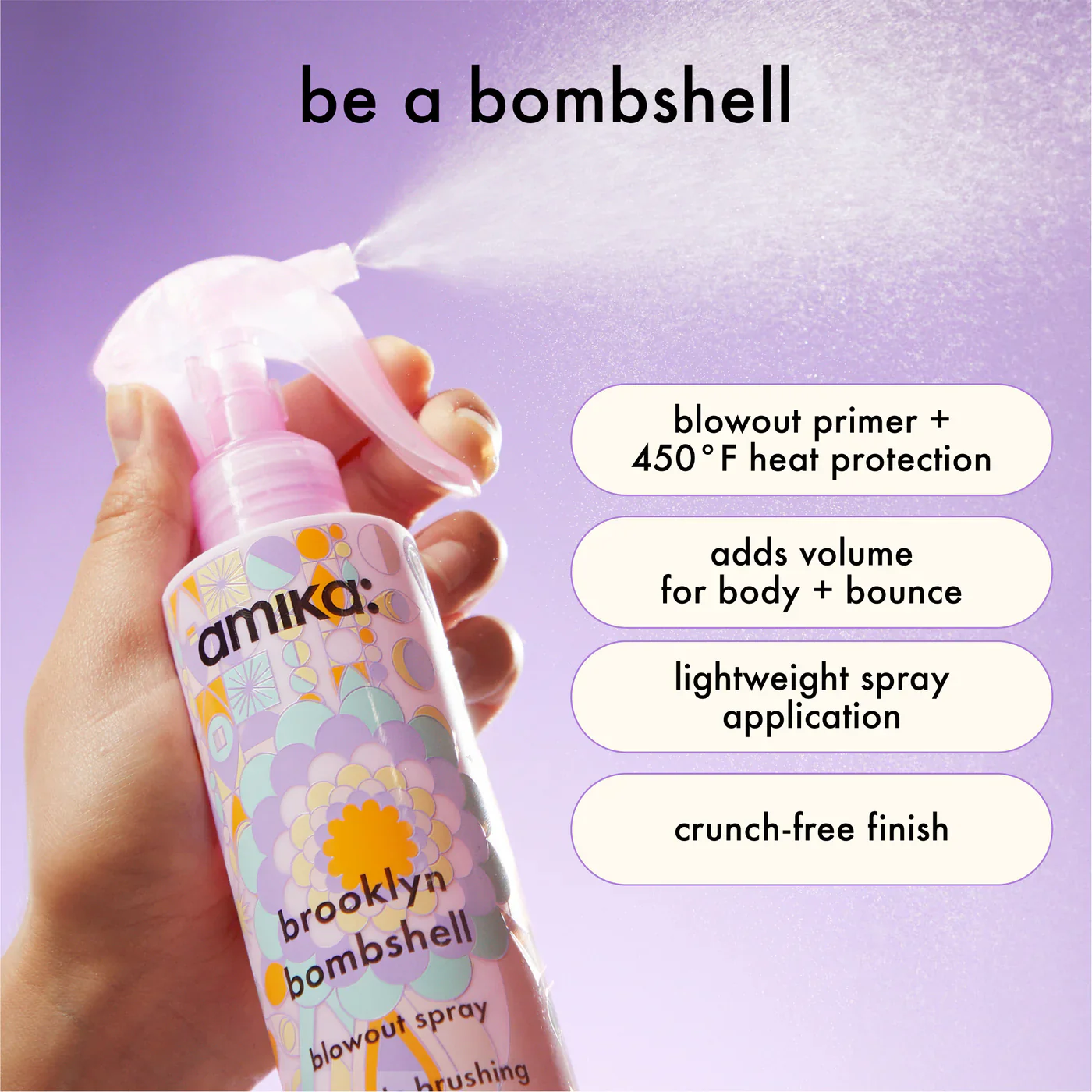 Amika Brooklyn Bombshell Blowout & Blow Dry Spray - Image 3